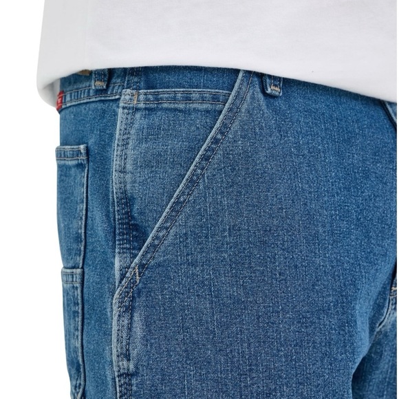 Wrangler Men's and Big Men's Relaxed Fit Carpenter Denim Short - Picture 2 of 11